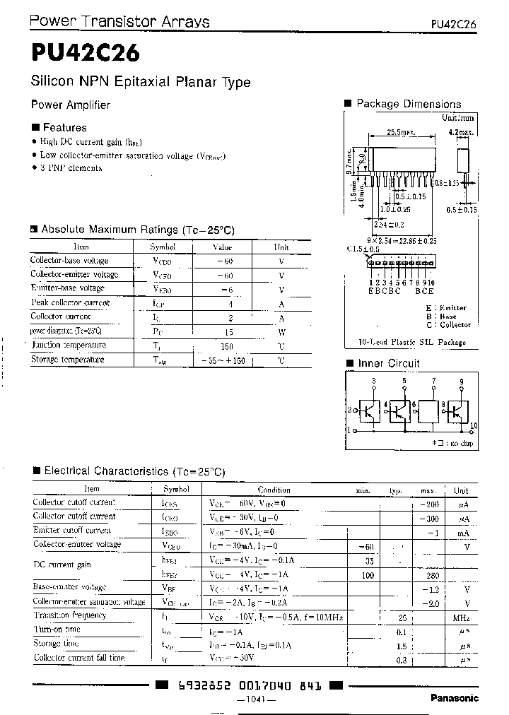 PU42C26_1531498.PDF Datasheet