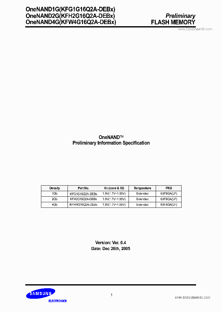 KFG1G16Q2A-DEBX_1796009.PDF Datasheet