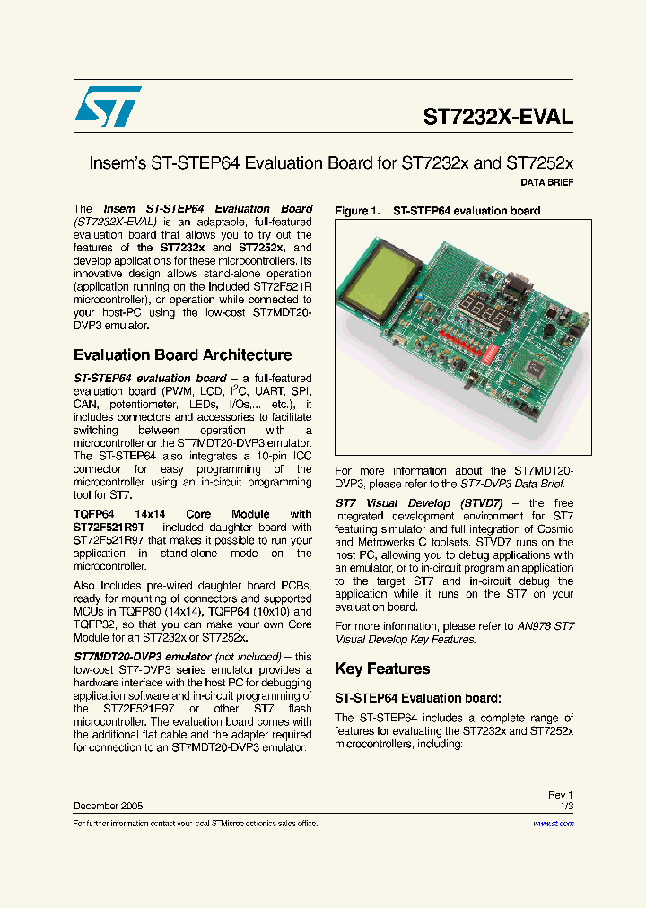 ST7232X-EVAL_1583710.PDF Datasheet