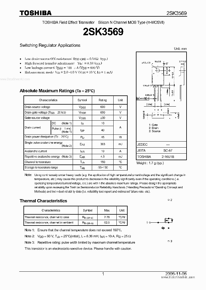 K3569_1821564.PDF Datasheet Download