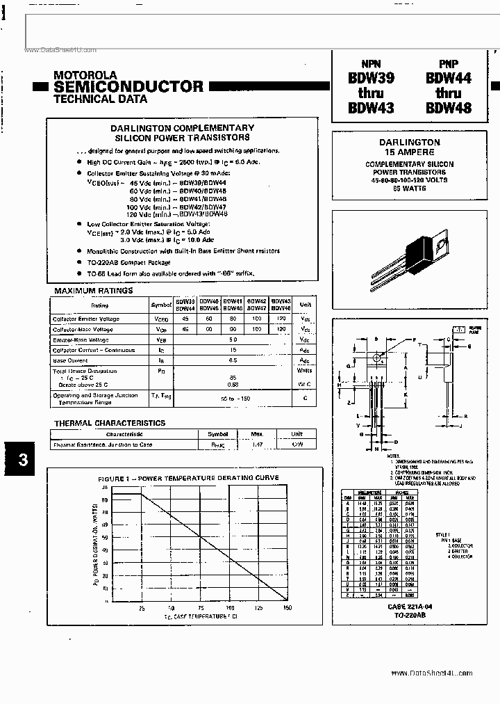 BDW39_1821916.PDF Datasheet Download