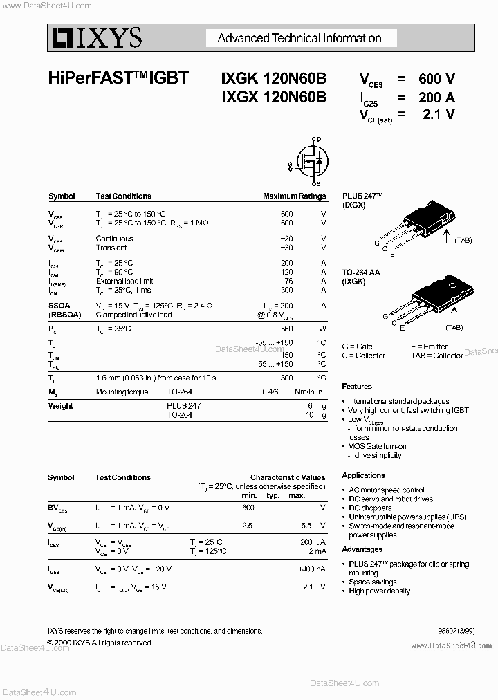 IXGK120N60B_1828807.PDF Datasheet