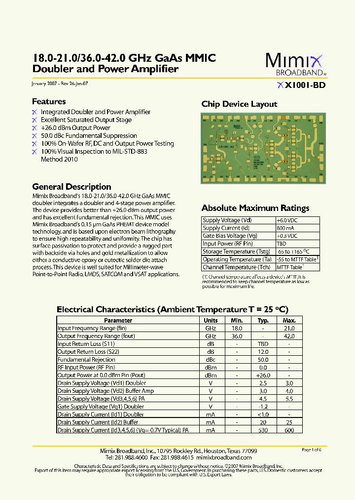 XX1001-BD-000W_1672799.PDF Datasheet