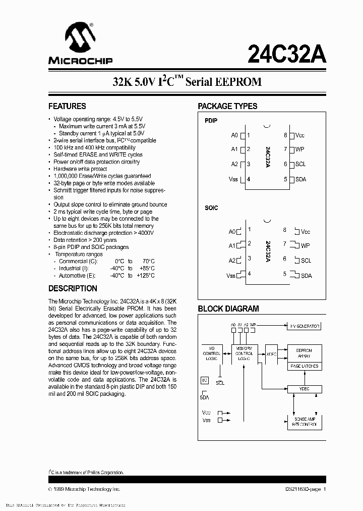 24C32ASN_1667991.PDF Datasheet Download --- IC-ON-LINE