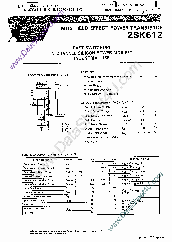 2SK612_1847020.PDF Datasheet