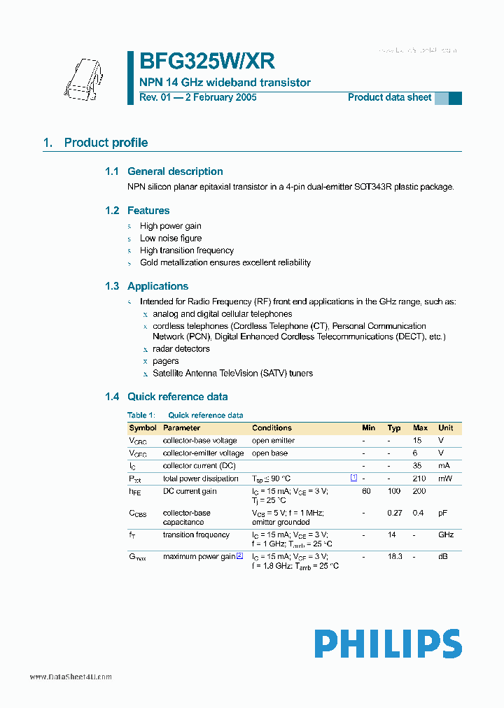 BFG325XR_1850861.PDF Datasheet