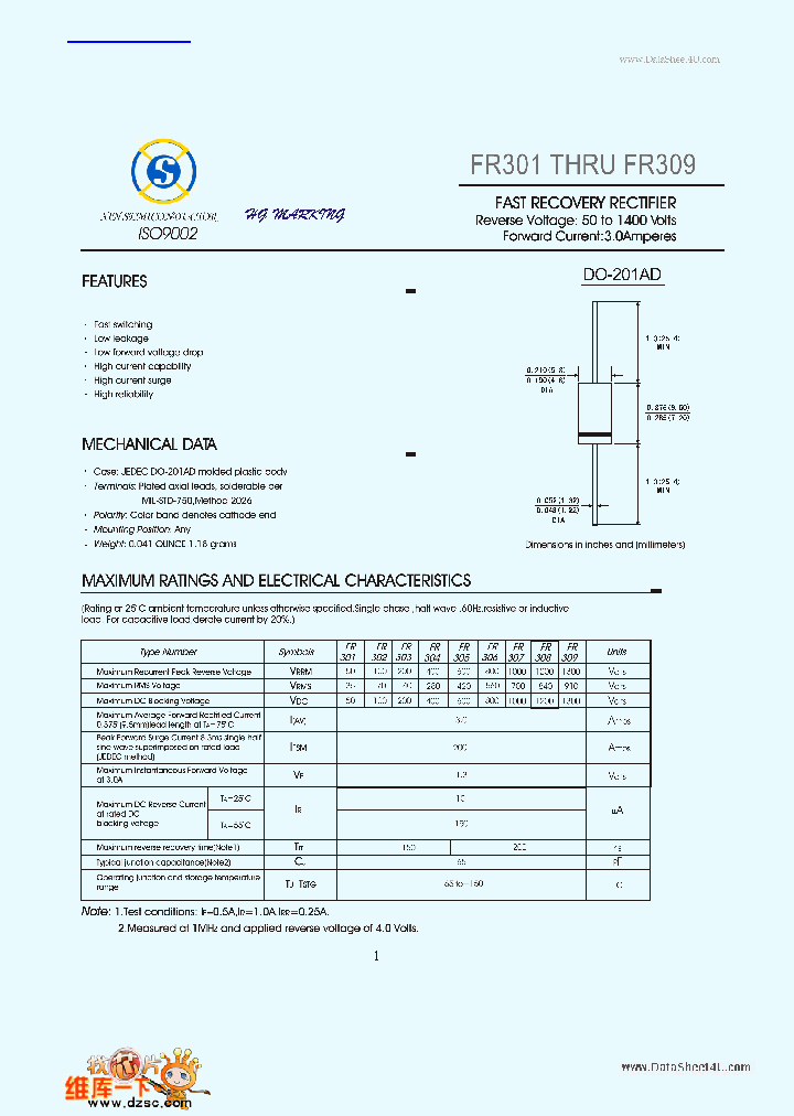 FR309_1856800.PDF Datasheet