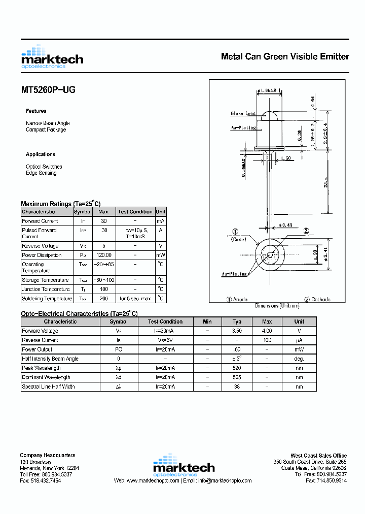MT5260P-UG_1876902.PDF Datasheet
