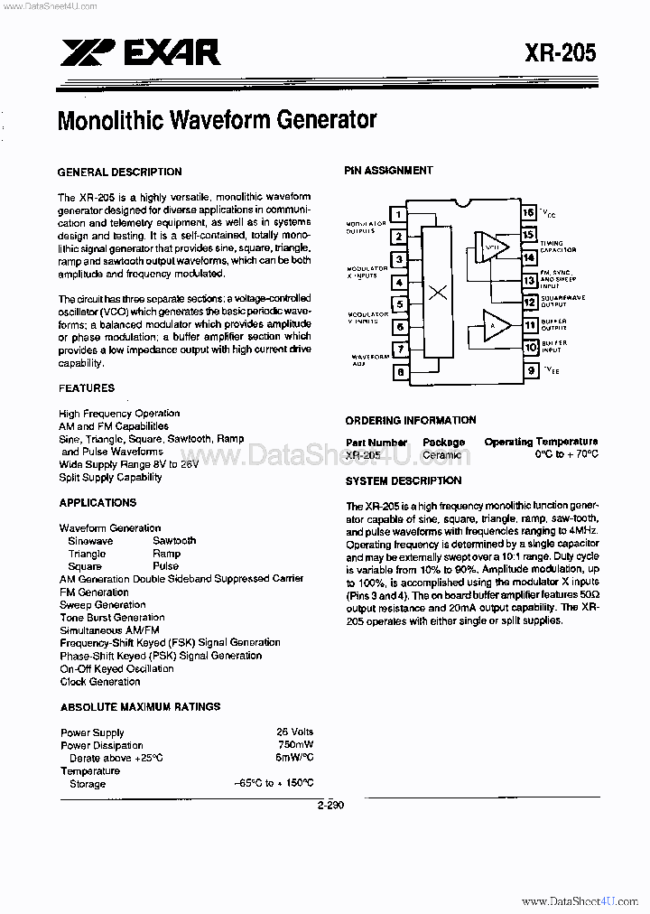 XR-205_1879314.PDF Datasheet