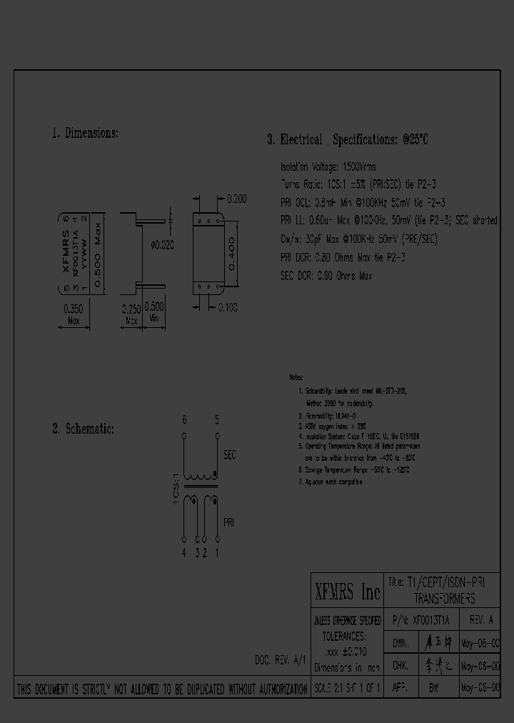 XF0013T1A_1882597.PDF Datasheet