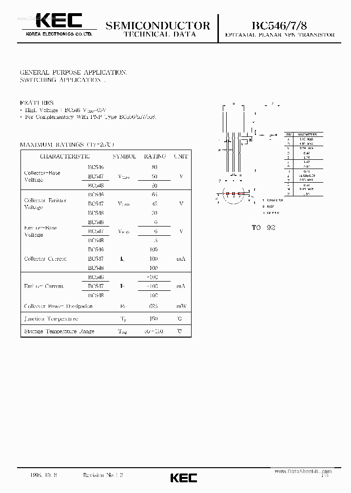 BC547_1883539.PDF Datasheet Download