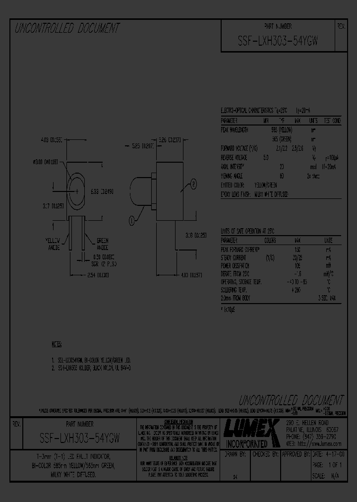 SSF-LXH303-54YGW_1696114.PDF Datasheet