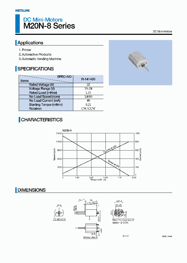 M20N-8_1758032.PDF Datasheet Download --- IC-ON-LINE