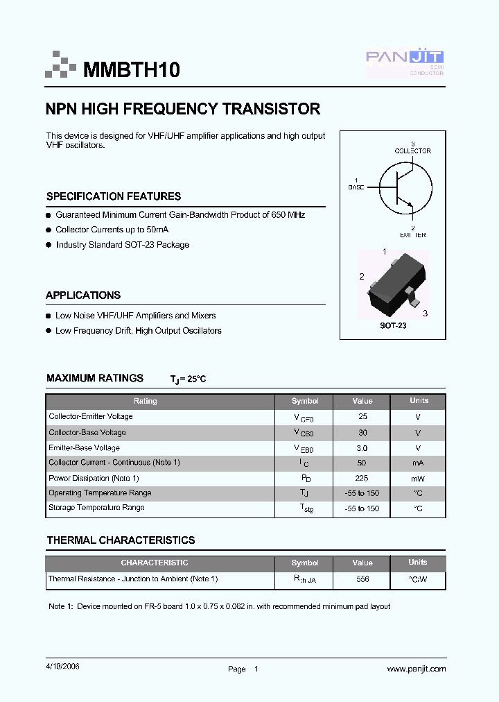 MMBTH10-TR7_1795657.PDF Datasheet