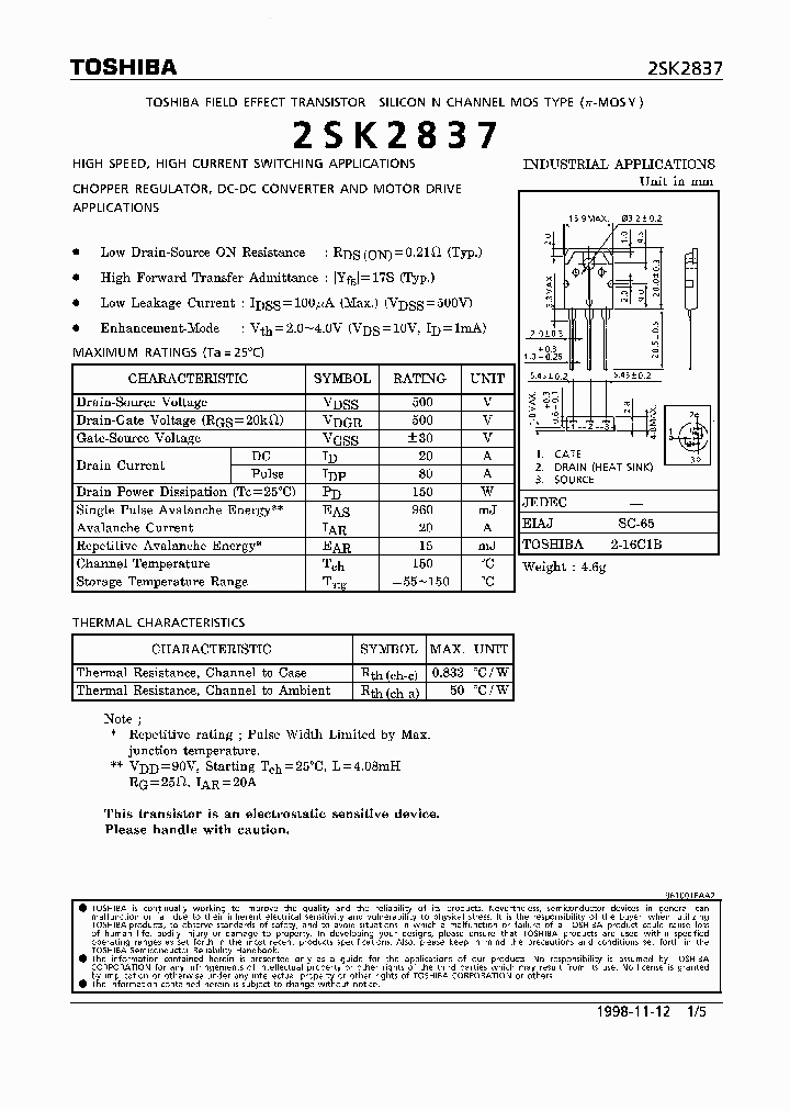 K2837_1860013.PDF Datasheet