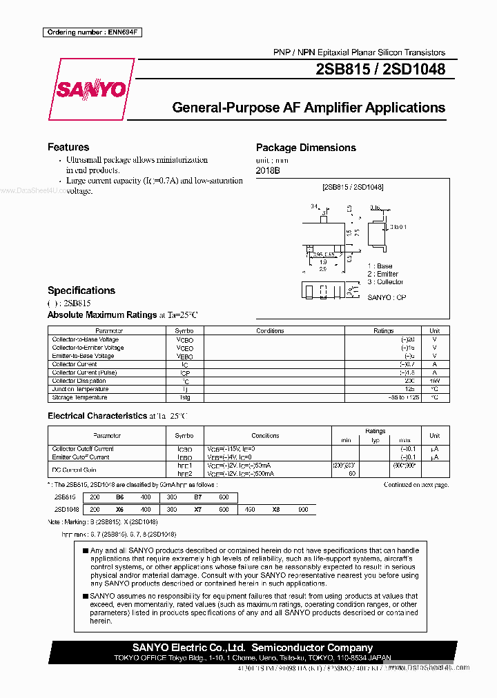 D1048_1897627.PDF Datasheet Download --- IC-ON-LINE