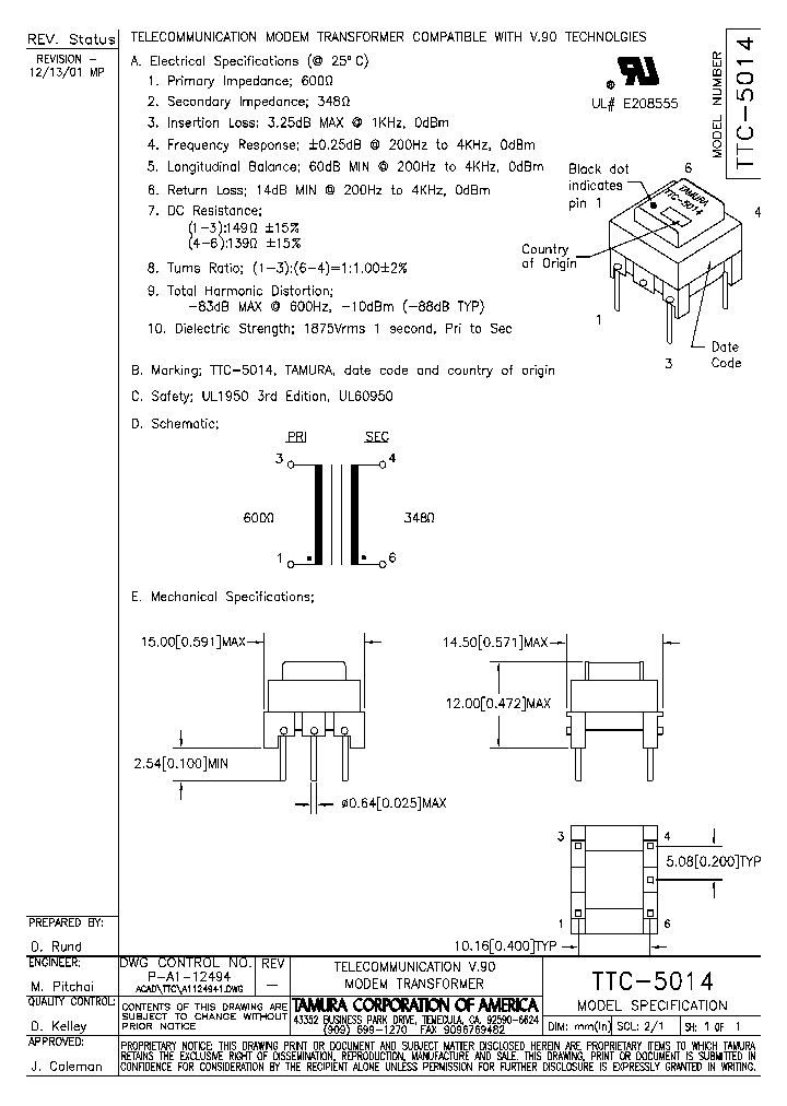 TTC-5014_1833246.PDF Datasheet