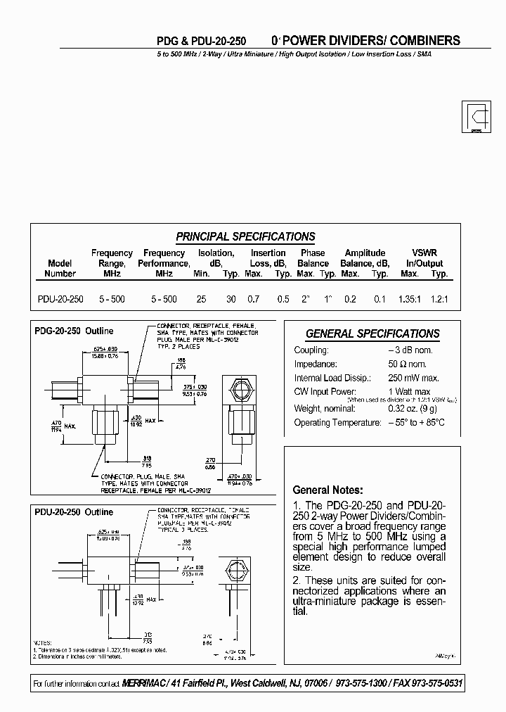 PDU-20-250_1902794.PDF Datasheet