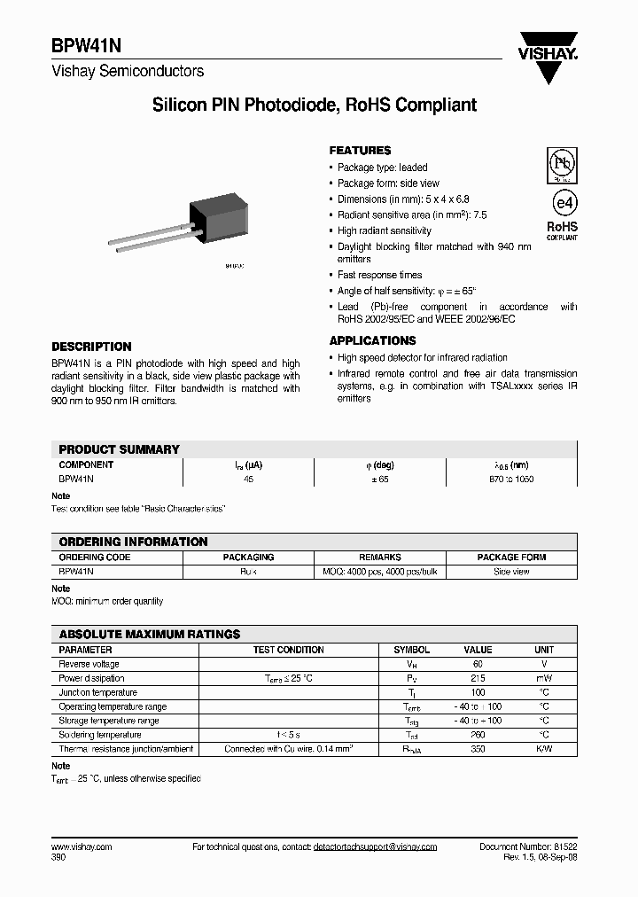 BPW41N_1906172.PDF Datasheet