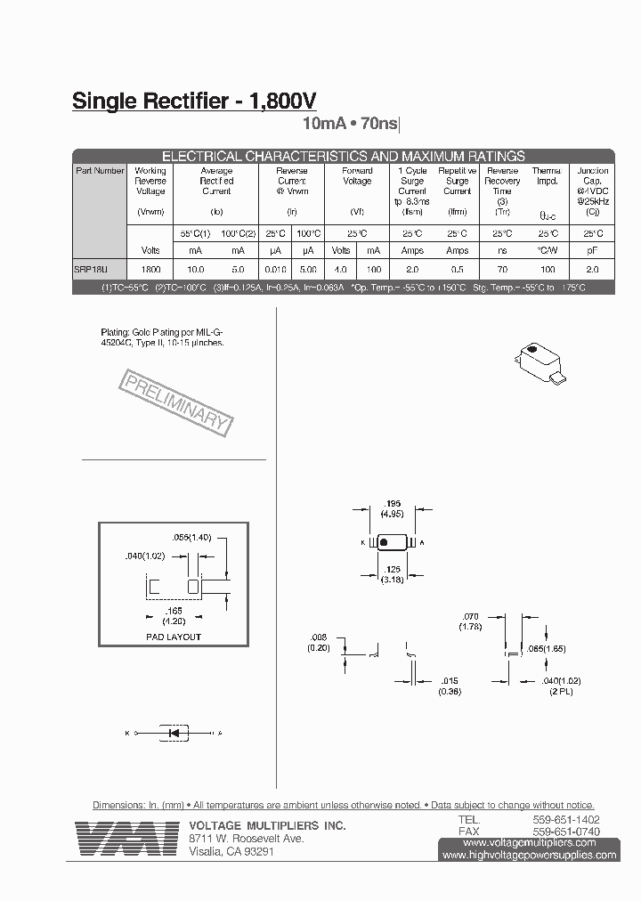 SRP18U_1929651.PDF Datasheet