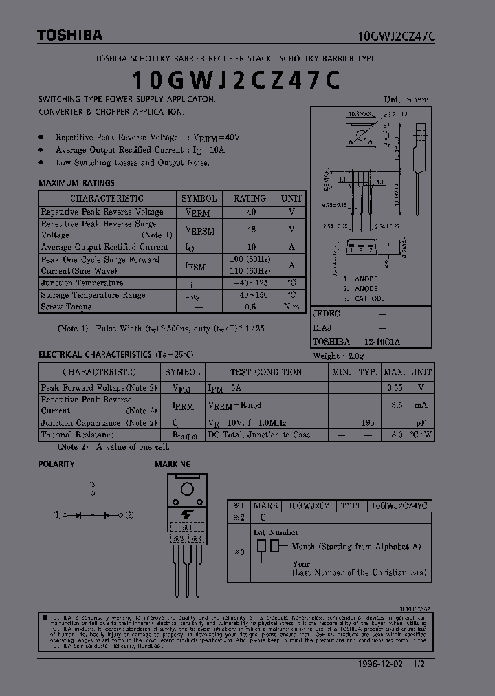 10GWJ2CZ47C_1940463.PDF Datasheet