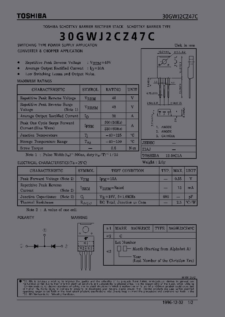 30GWJ2CZ47C_1940465.PDF Datasheet