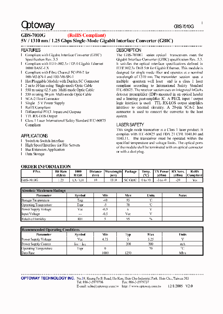 GBS-7010G_1942587.PDF Datasheet