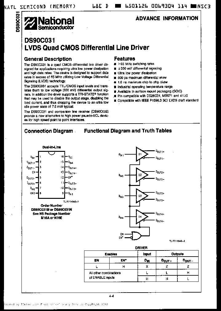 DS90C031N_1950466.PDF Datasheet