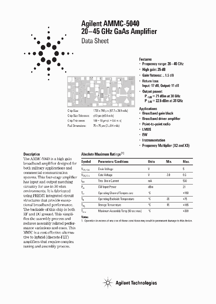 AMMC-5040_1957972.PDF Datasheet