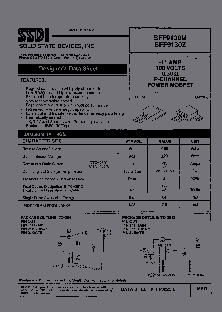 SFF9130M_1962380.PDF Datasheet