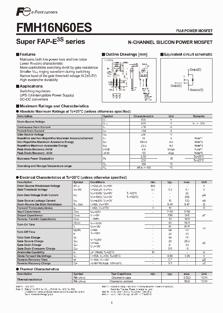 FMH16N60ES_1973841.PDF Datasheet