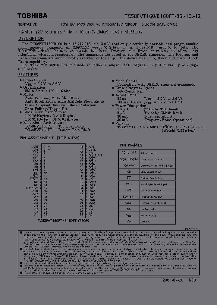 TC58FVB160FT-85_1974576.PDF Datasheet