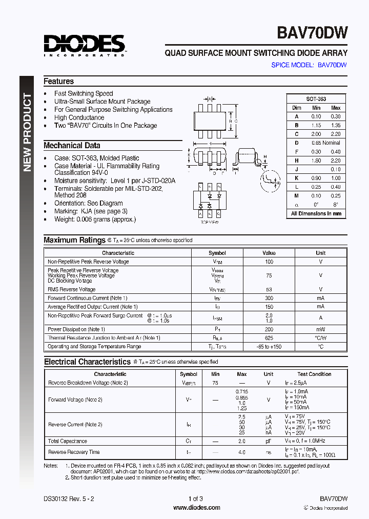 BAV70DW_1979969.PDF Datasheet