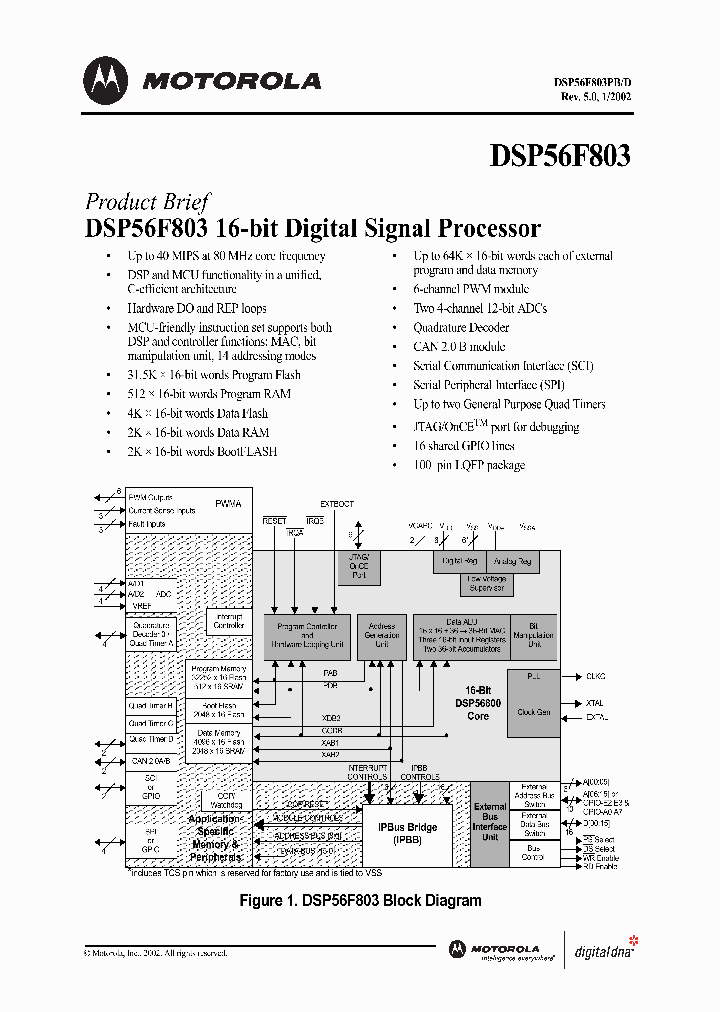 DSP56F803PB_1983285.PDF Datasheet