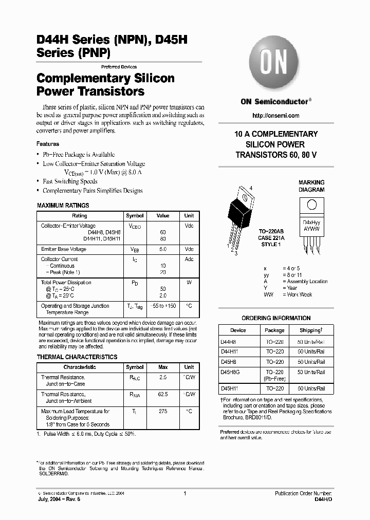 D45H11_1984749.PDF Datasheet