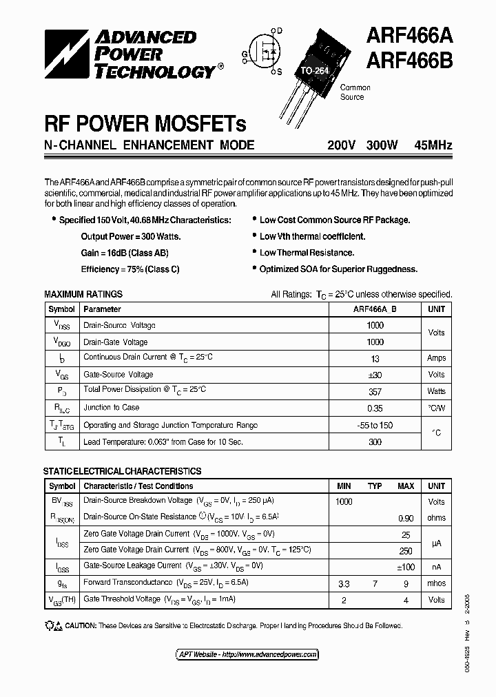 ARF466A_1985215.PDF Datasheet