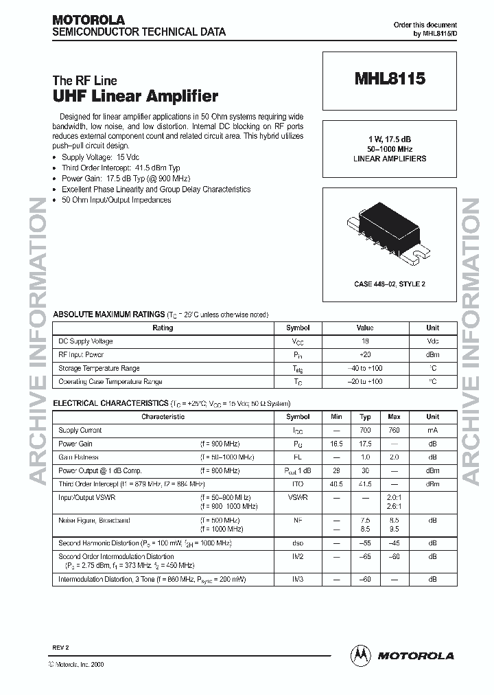 MHL8115D_1987403.PDF Datasheet