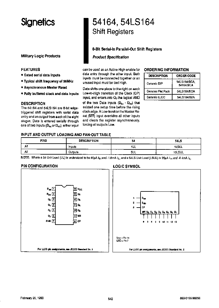 54LS164_1987675.PDF Datasheet