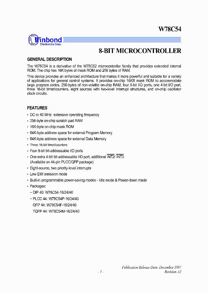 W78C54F-16_1991906.PDF Datasheet