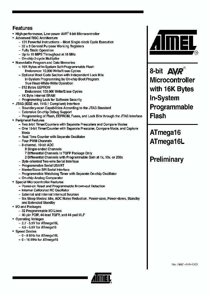 ATMEGA16-16AC_1992964.PDF Datasheet