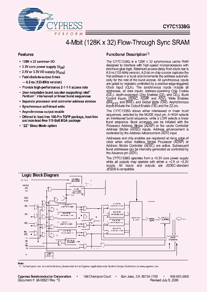 CY7C1338G_1997556.PDF Datasheet