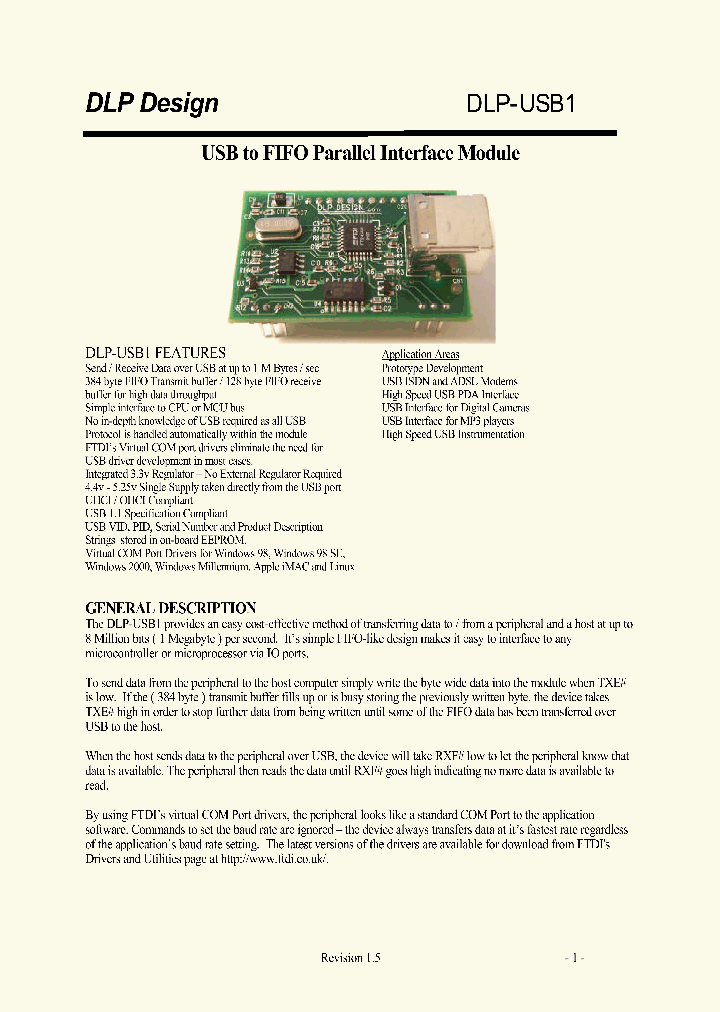 DLP-USB1_2015465.PDF Datasheet
