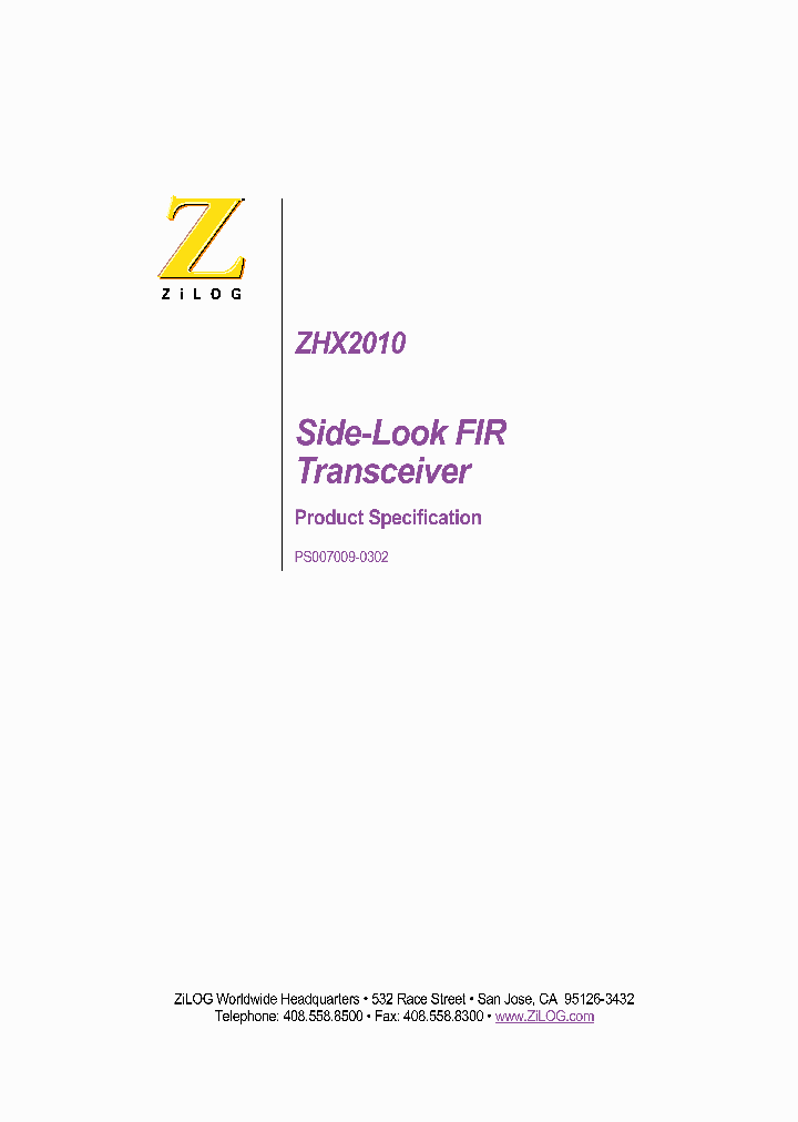 ZHX2010_2017393.PDF Datasheet