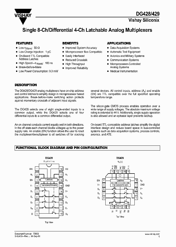 DG428_2014794.PDF Datasheet Download --- IC-ON-LINE