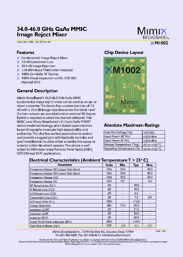 XM1002_2030698.PDF Datasheet