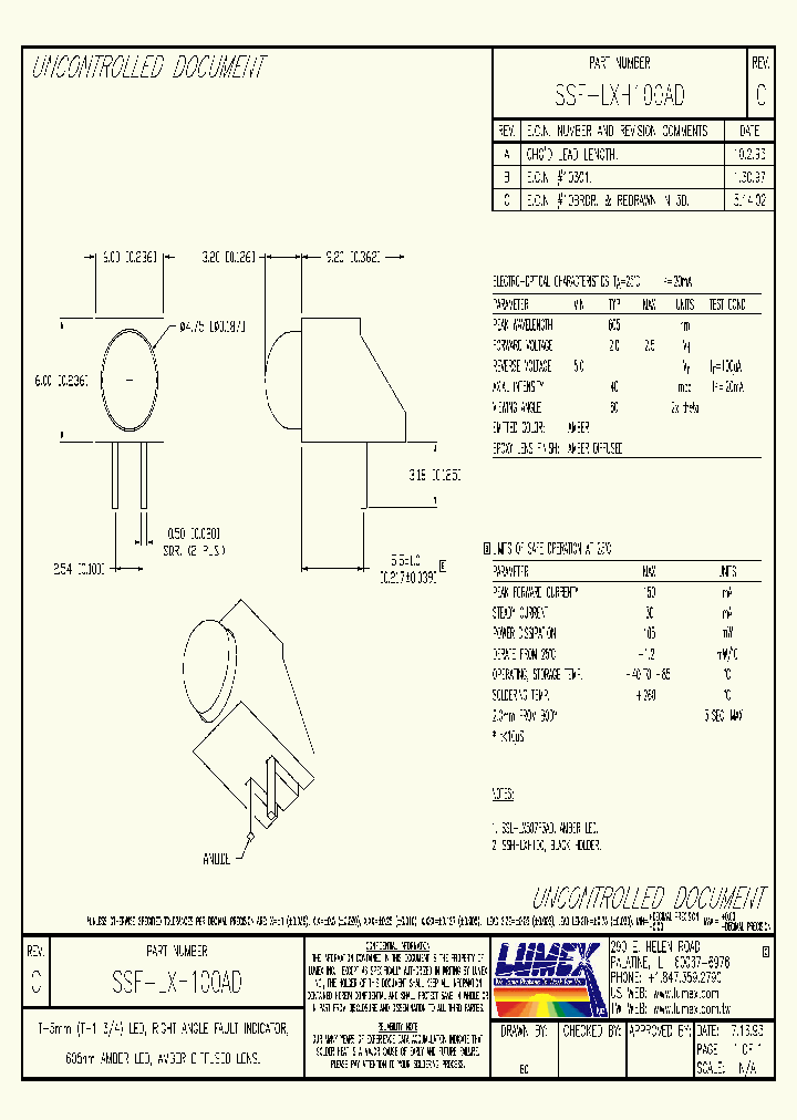 SSF-LXH100AD_2034370.PDF Datasheet