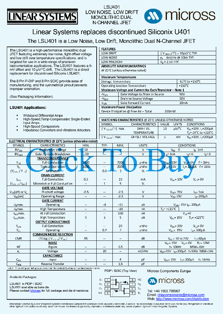 LSU401PDIP_2035527.PDF Datasheet