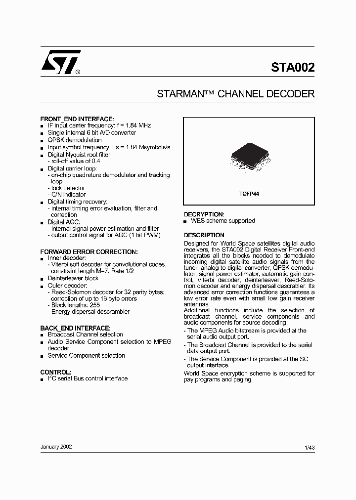 STA002_2037509.PDF Datasheet