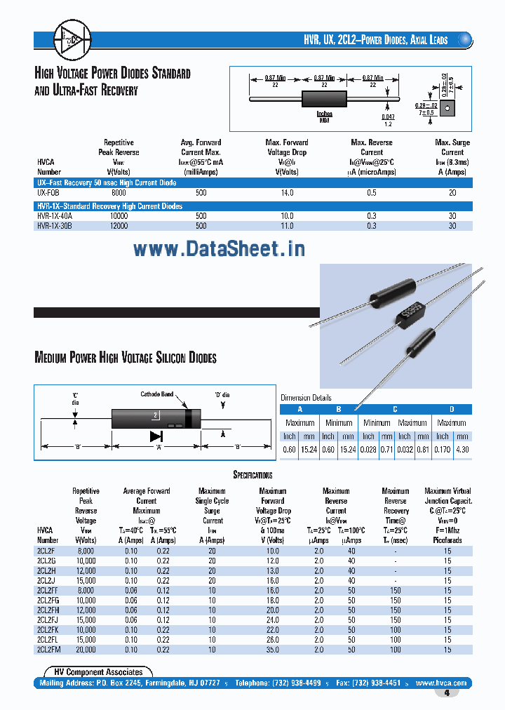 HVR-1X-30B_2036367.PDF Datasheet Download --- IC-ON-LINE