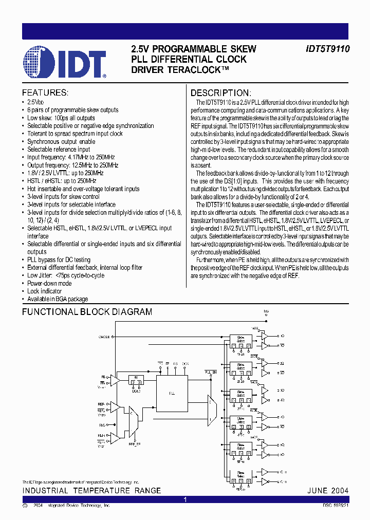 IDT5T9110BBI_2040702.PDF Datasheet